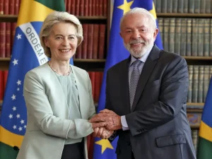 Rio de Janeiro (RJ), 16/01/2026 - O presidente da República, Luiz Inácio Lula da Silva, recebe a presidente da Comissão Europeia (CE), Ursula van der Leyen, para reunião no Palácio do Itamarati antes da assinatura do acordo Mercosul - União Européia. Foto: Tânia Rêgo/Agência Brasil