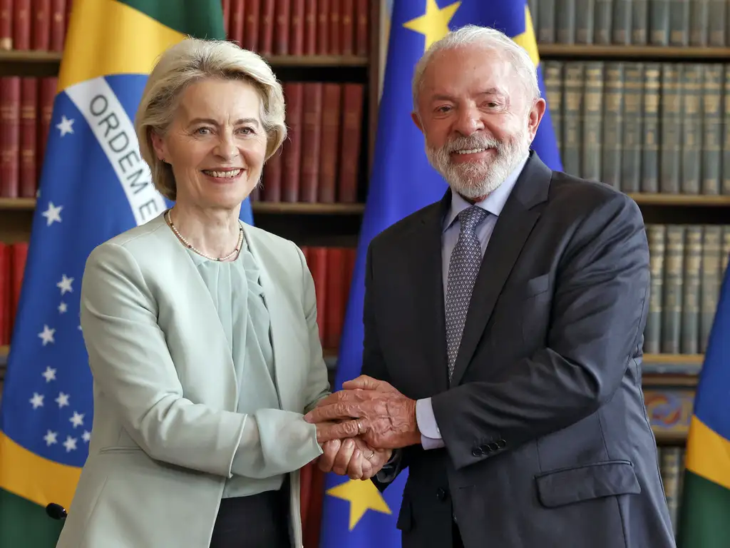 Rio de Janeiro (RJ), 16/01/2026 - O presidente da República, Luiz Inácio Lula da Silva, recebe a presidente da Comissão Europeia (CE), Ursula van der Leyen, para reunião no Palácio do Itamarati antes da assinatura do acordo Mercosul - União Européia. Foto: Tânia Rêgo/Agência Brasil